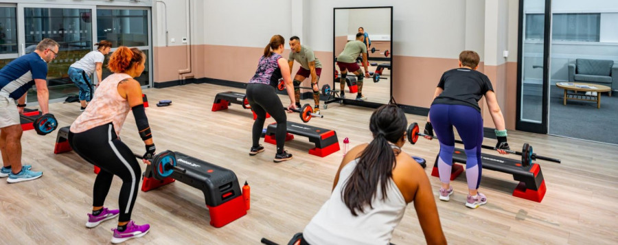 class with weights in action